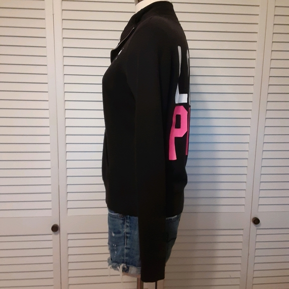 Victoria's Secret "Kangaroo Pocket" PINK Sweatshirt with EXTRA- LONG Sleeves - Picture 7 of 16
